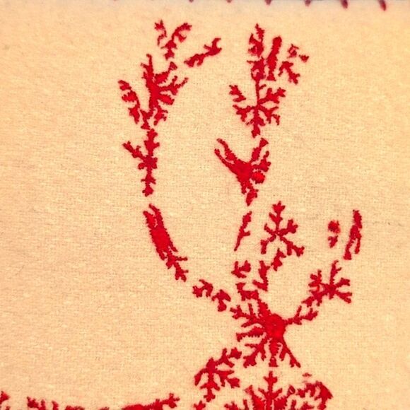 Pier 1 Reindeer Embroidered Square   Decorative Throw Accent Pillow - Picture 5 of 8